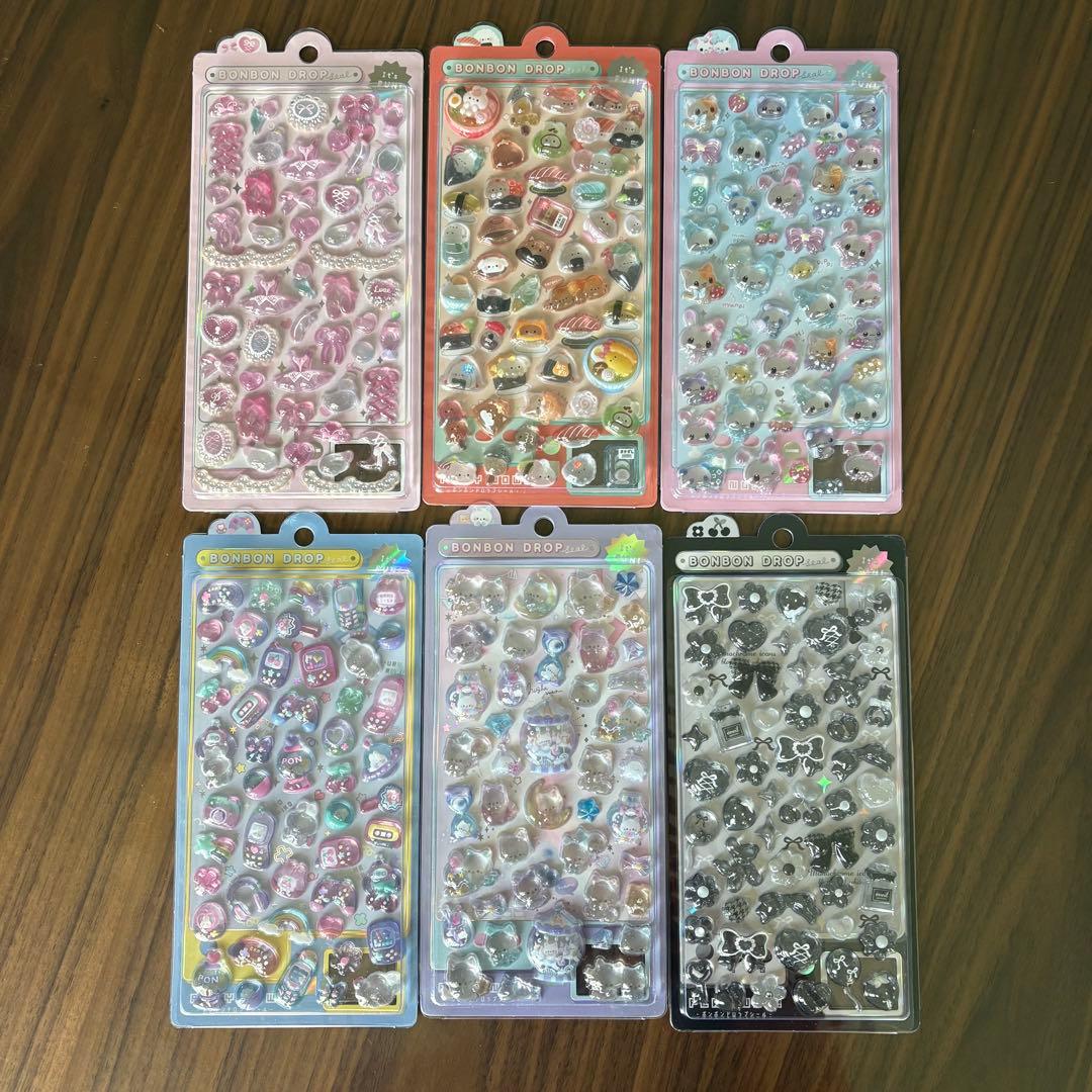 ボンボンドロップシール　6枚セット　オリジナル　正規品