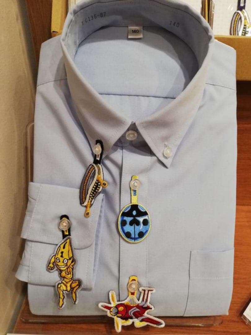 ジョジョの奇妙な冒険　黄金の風　ボタンフック　刺繍アクセサリー