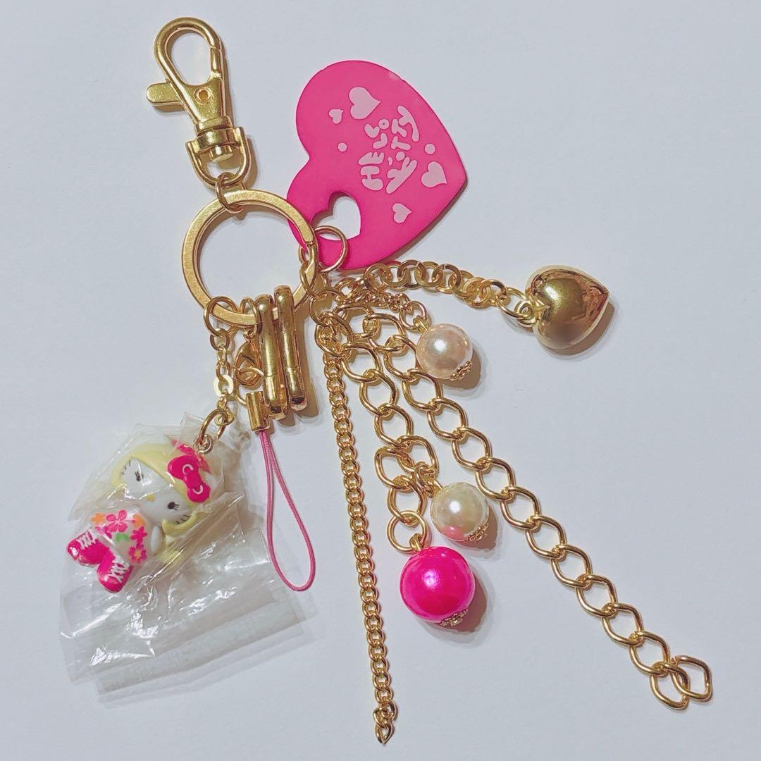 ♡激レア キティちゃん kitty キーホルダー マスコット 金髪 足長 脚長♡
