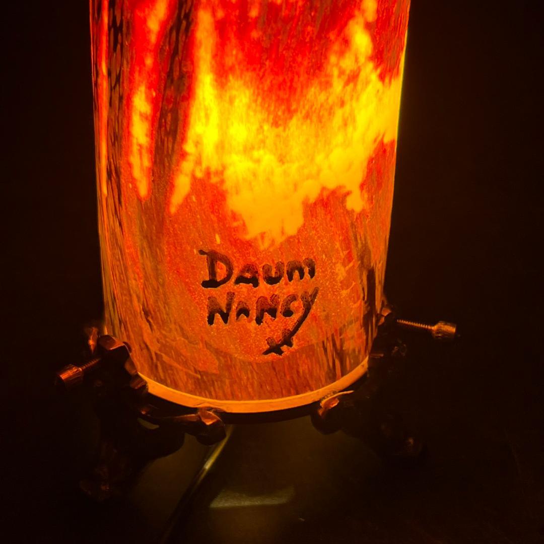 ドームナンシー　卓上照明　アンテルカレール　被せガラス　高さ18cm