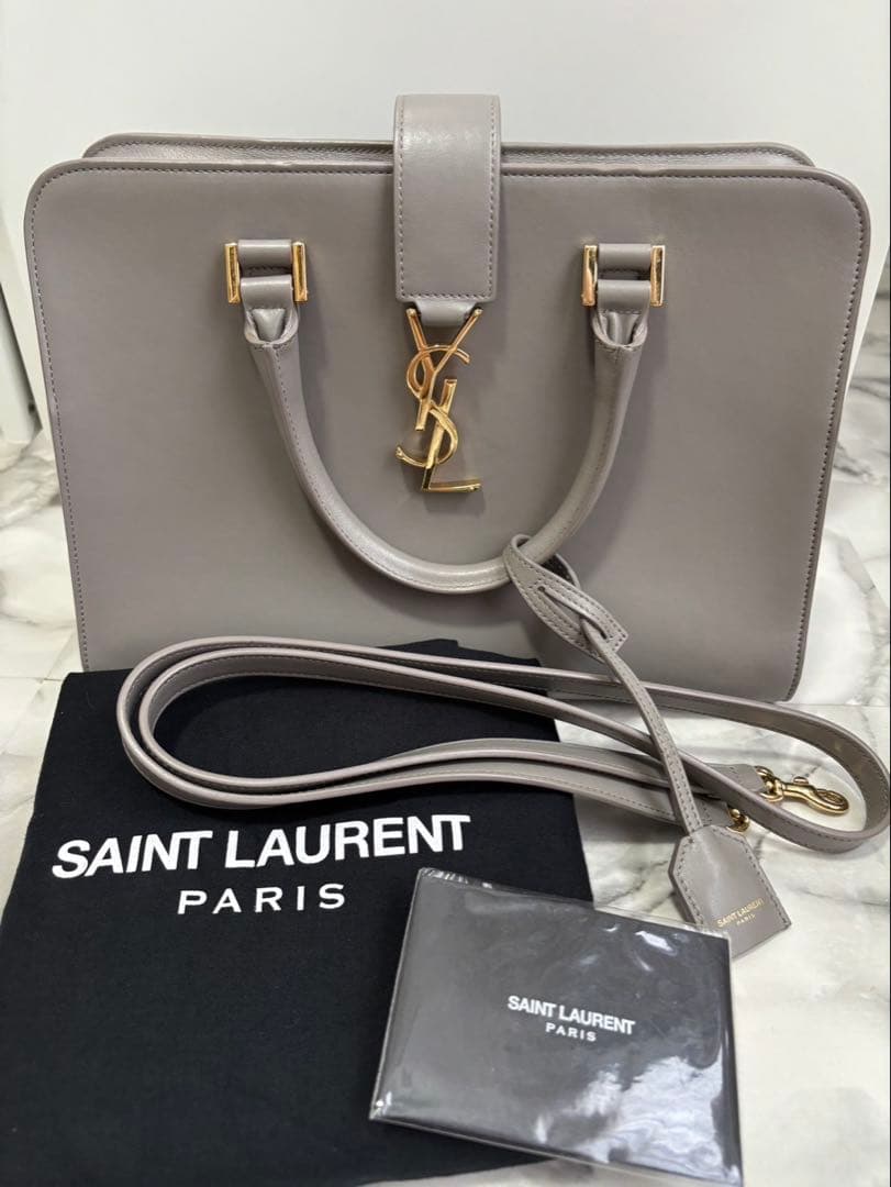 SAINT LAURENT ベイビーカバス 2WAYハンドバッグ レザー