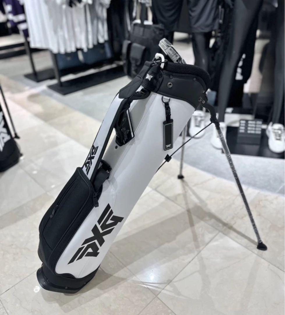 PXG ラウンドバッグ セルフスタンドバッグ ハーフキャディバッグ ホワイト