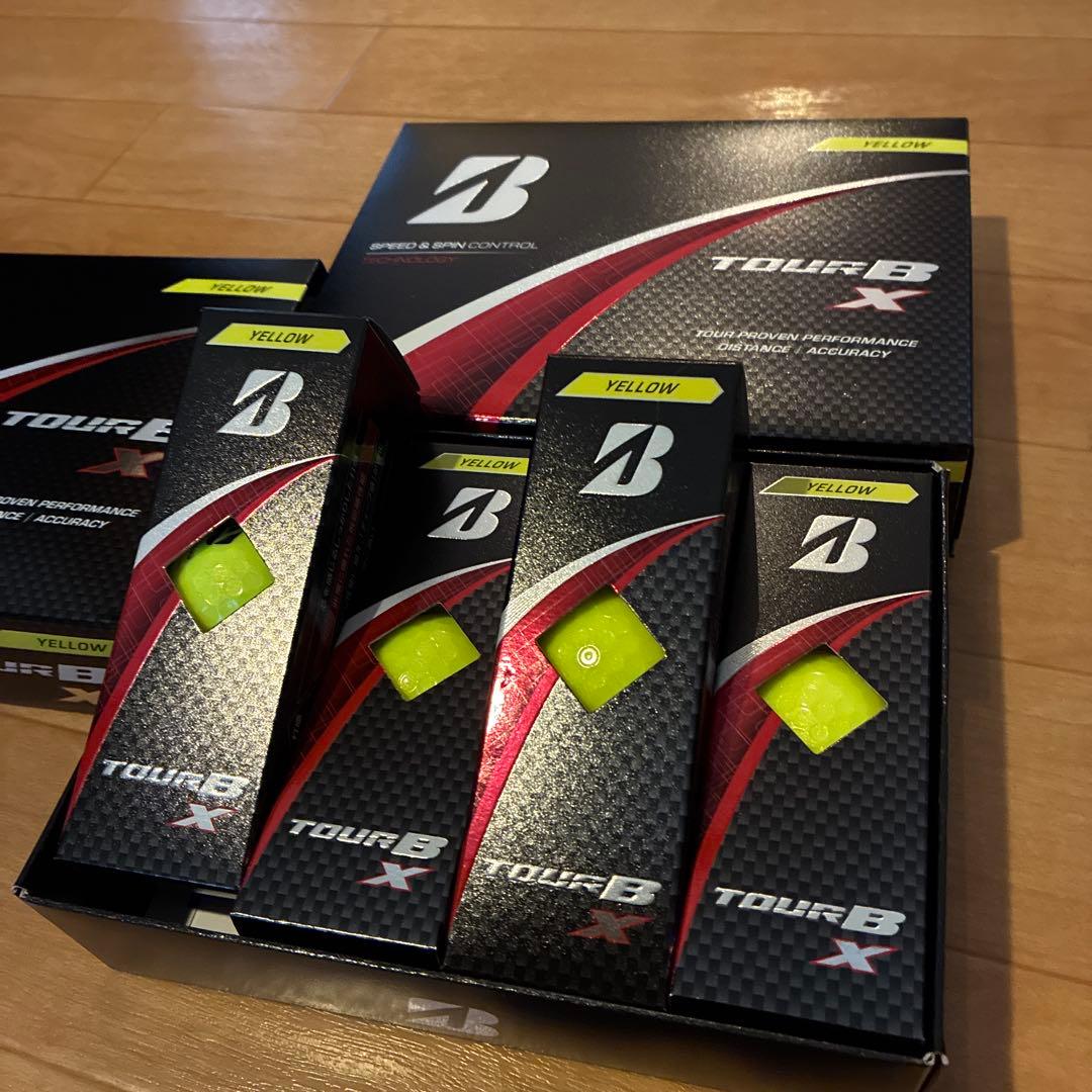 【新品未使用：最新】ブリヂストン　ツアーB X 2ダース　イエロー