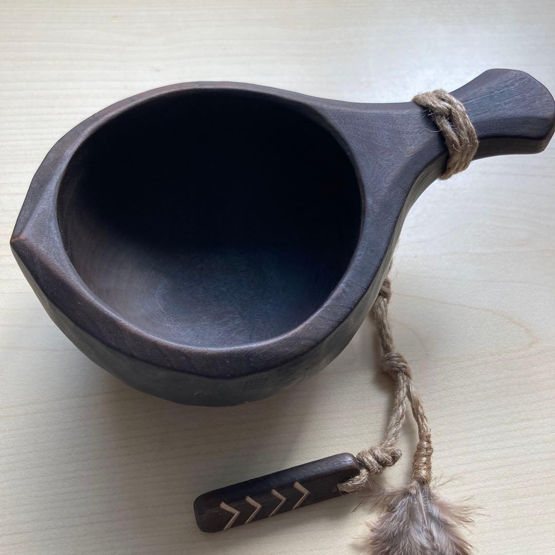 【新品】ソウルオブシベリア #1 ブラックペンダント　No.1840 ククサ