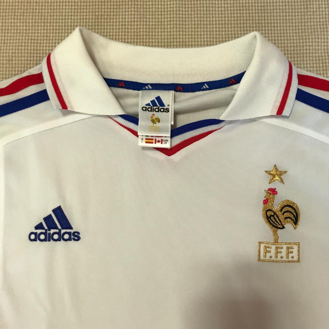 最終価格2000年アディダス フランス代表レプリカユニフォ－ムXXOサイズ　新品