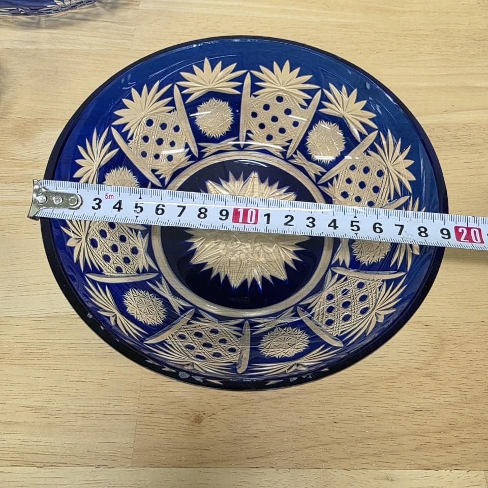 クリスタルグラス 祥風切子 ガラスボウルセット フルーツボール 6点