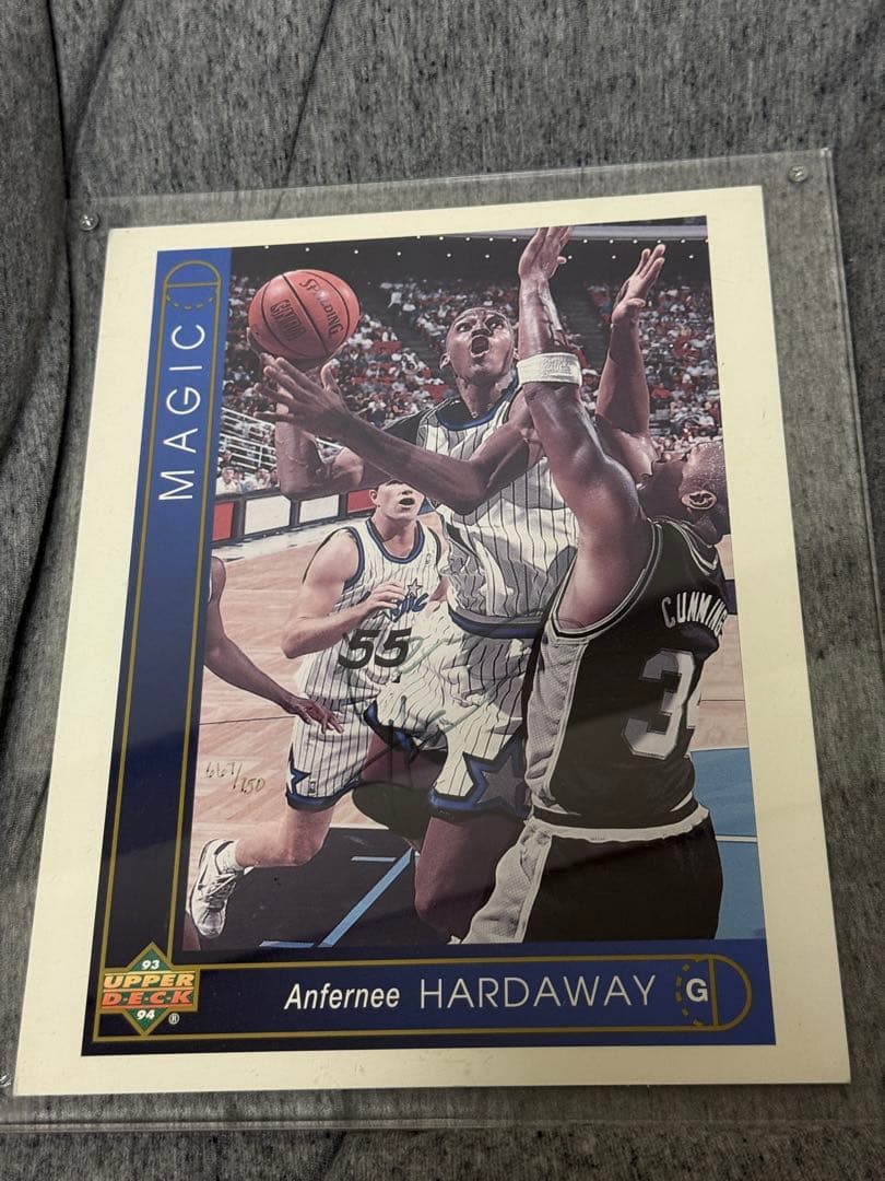 NBA ハーダウェイ 直筆サイン入り大判カード UPPER DECK UDA