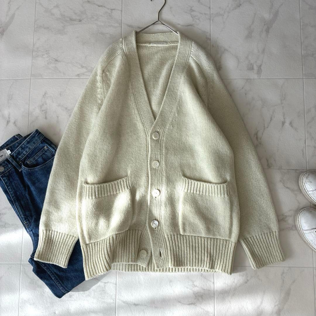 美品 ギャルリーヴィー♡ファインウール ロングカーディガン 春色 定価3.9万