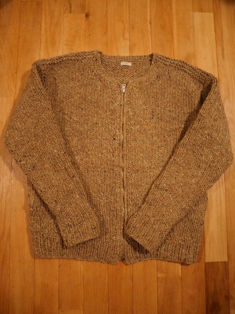 トップス PHIGVEL HAND-KNITTING ZIP SWEATER