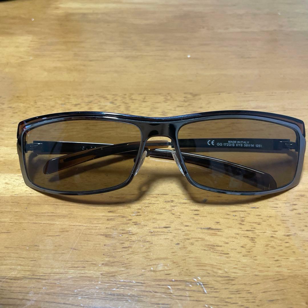 グッチ ファッション サングラス レディース ブラウン シルバー 箱付き