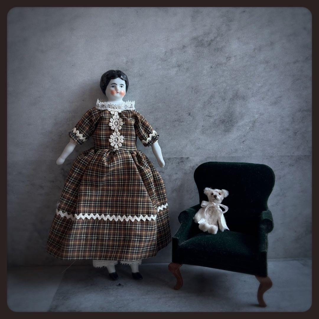 アンティーク チャイナヘッドドール ビスクドール