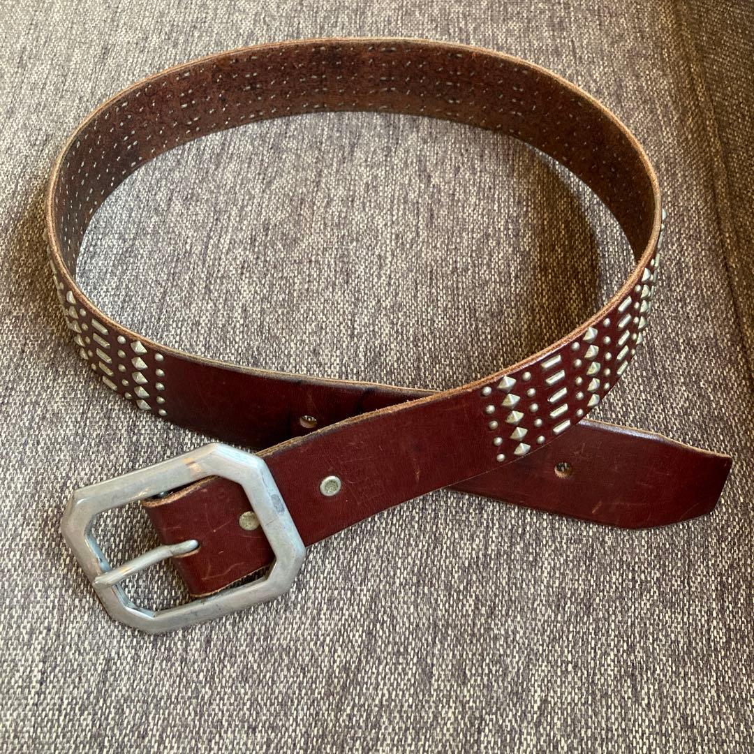 DOA ディーオーエーstuds belt スタッズベルト 34ウルフズヘッド