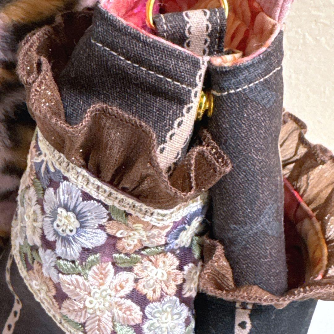 ♡*♡様 コヤンイサムチョン♡bigリトルサンダーちゃんのヌビ×インド刺繍トート