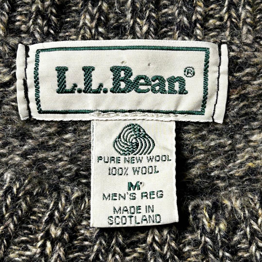 90s old L.L.BEAN スコットランド製ウール100% ニットセーター