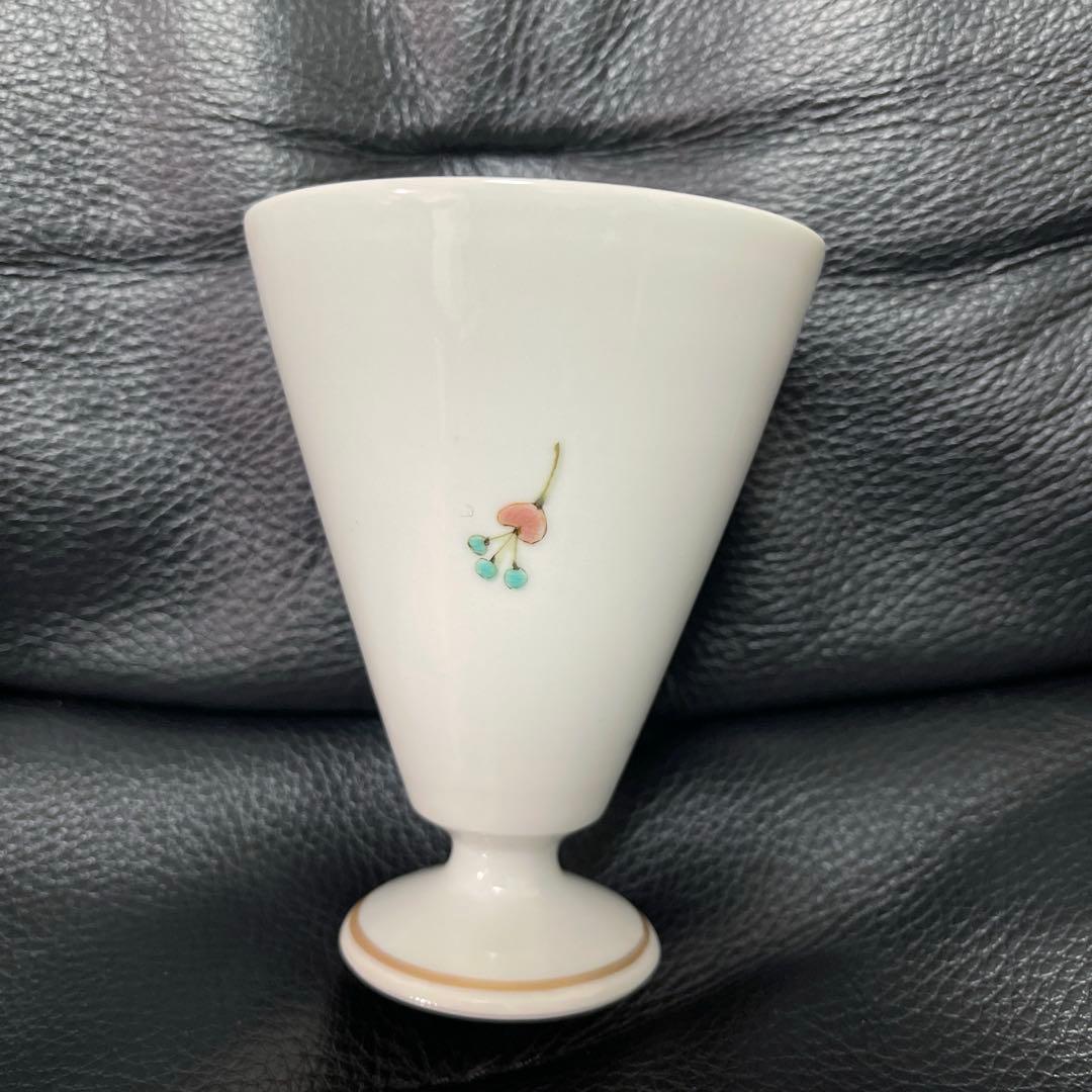 九谷焼　山近泰　印度孔雀　フリーカップ　ぐい呑み