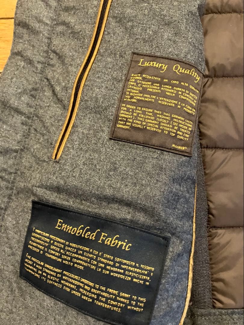 ゆうきじい MOORER ムーレー カシミヤダウンベスト 44