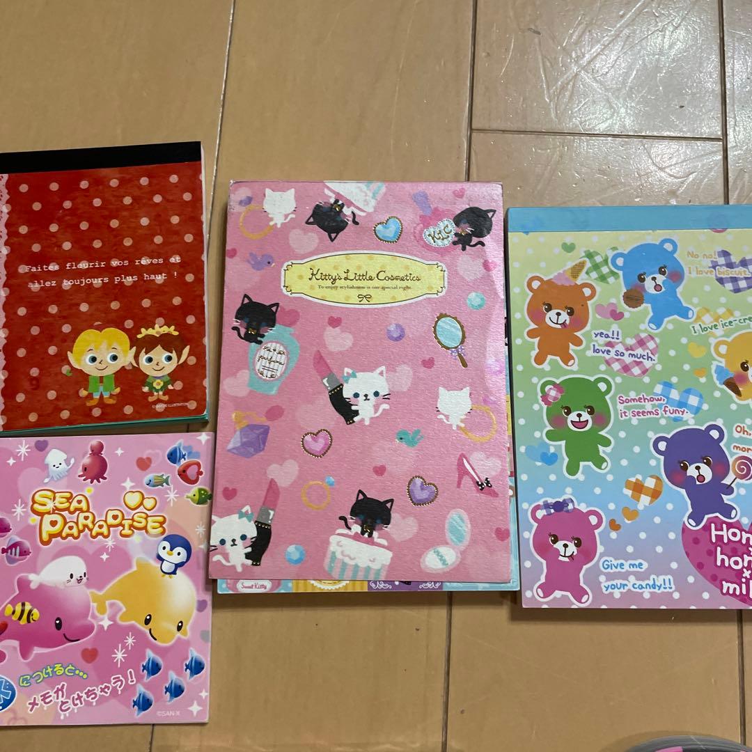 平成レトロ　メモ帳　まとめ売り　動物　ネコ　うさぎ　お札　シール帳一冊含む　12