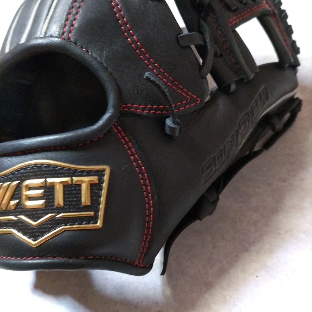 【2023年製】柔らかの人気アイテム　軟式用グローブ　ゼット　ブラック2