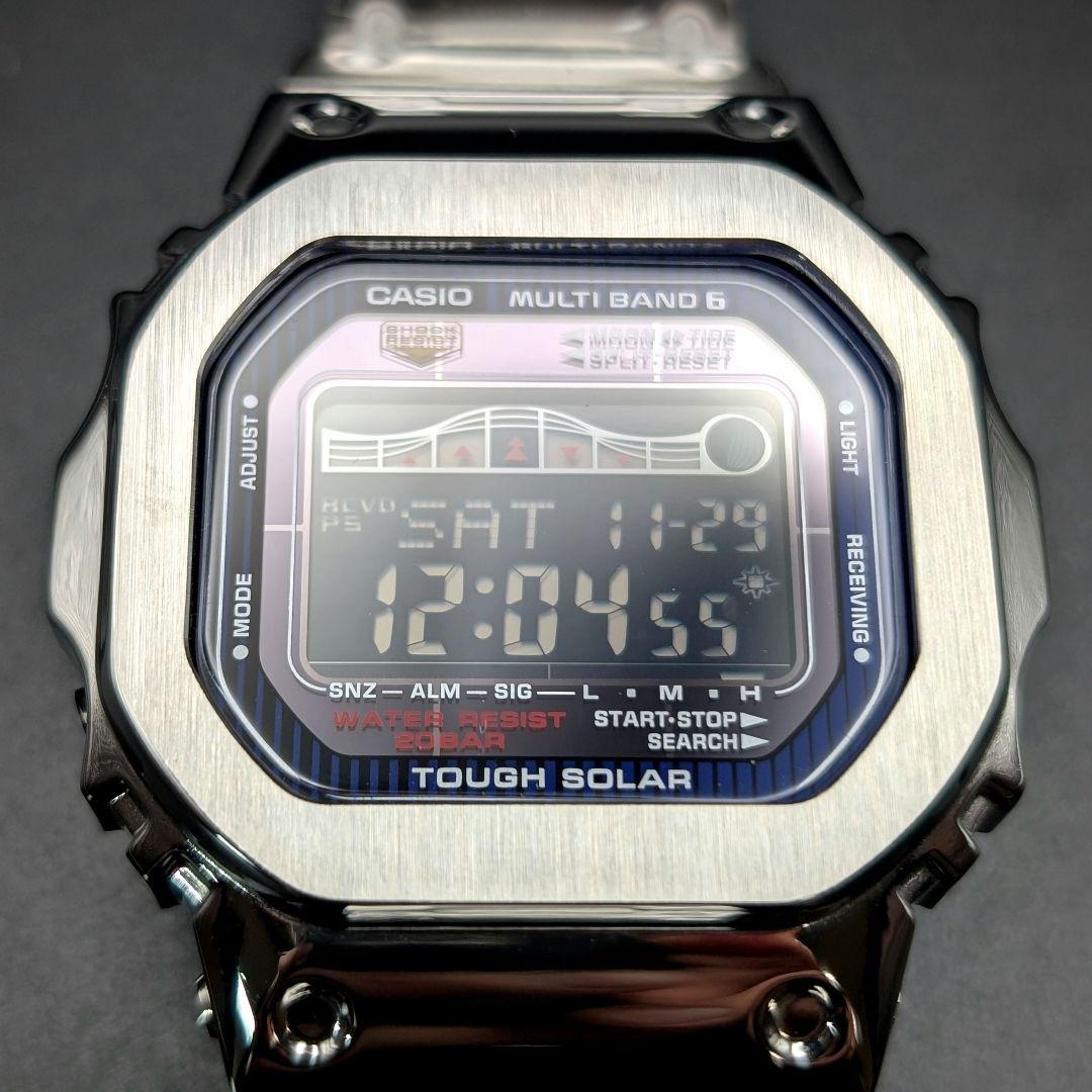 美品 G-SHOCK GWX5600C 電波ソーラー タイドグラフ フルメタル