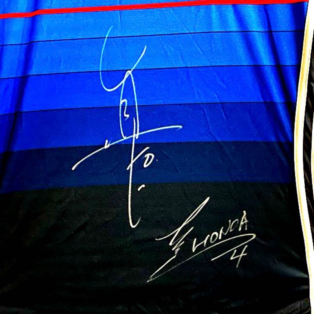本田圭佑直筆サイン入り日本代表 adidas サッカーシャツ