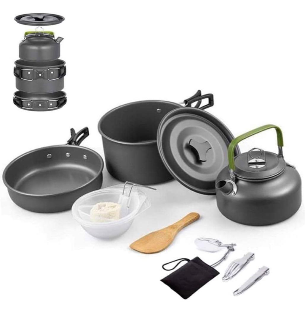 【大値下げ】キャンプ用調理器具セット 調理器具 調理鍋 やかん アウトドア