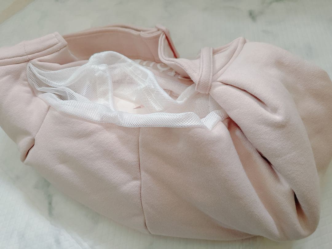 【アップデートタイプ底板クッションあり】ジェラートピケ スリングバッグ ピンク