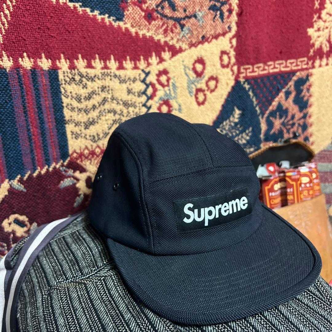 美品 Supreme キャンプキャップ ブラック USA製 ナイロン