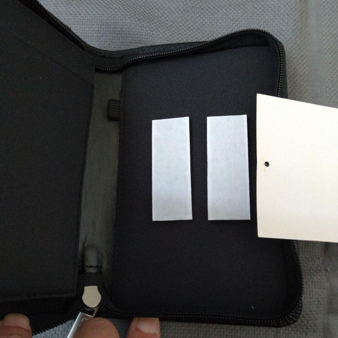 LEED'S 黒色レザー メモ帳 CRITIC LOGIC