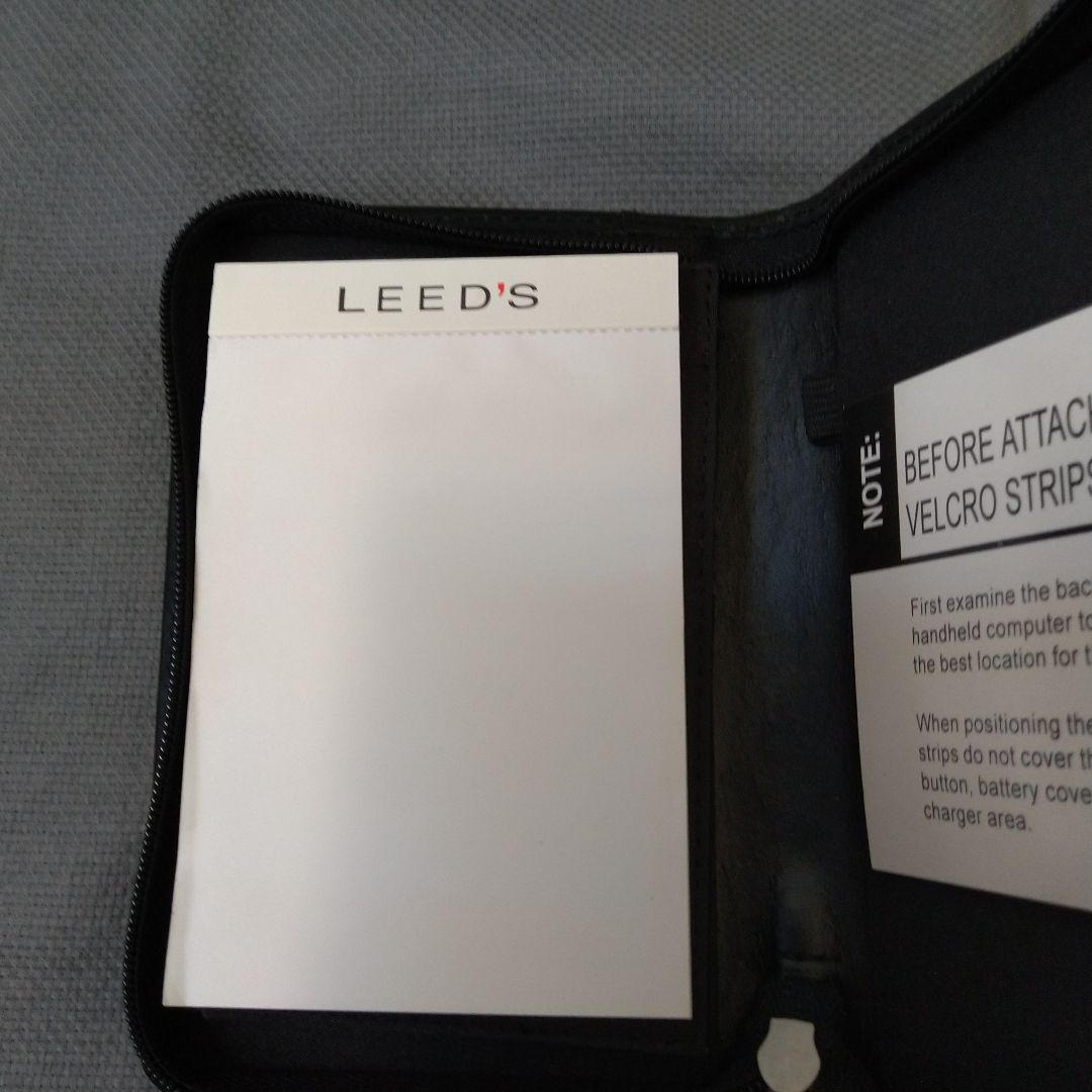 LEED'S 黒色レザー メモ帳 CRITIC LOGIC