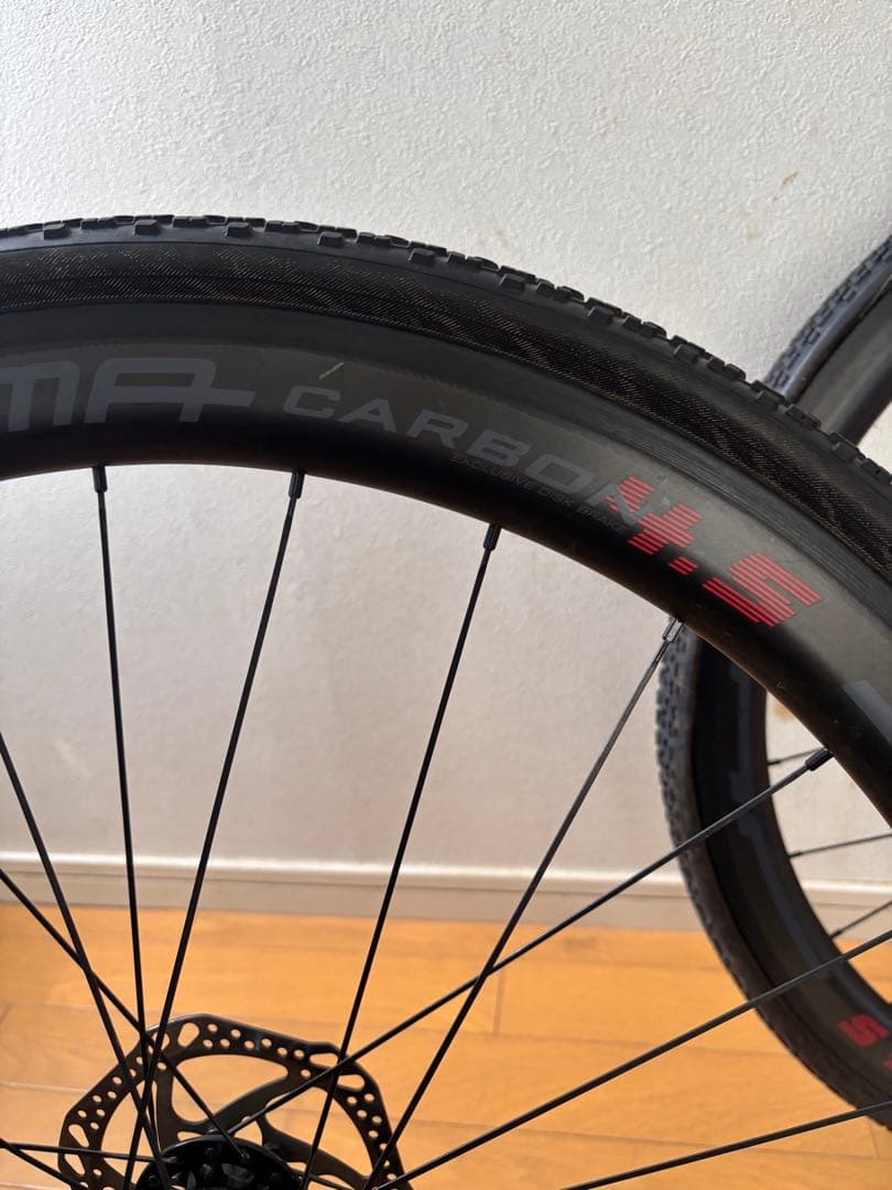 BOMA カーボンホイール 700C チューブラー 前後セット QR ディスク用