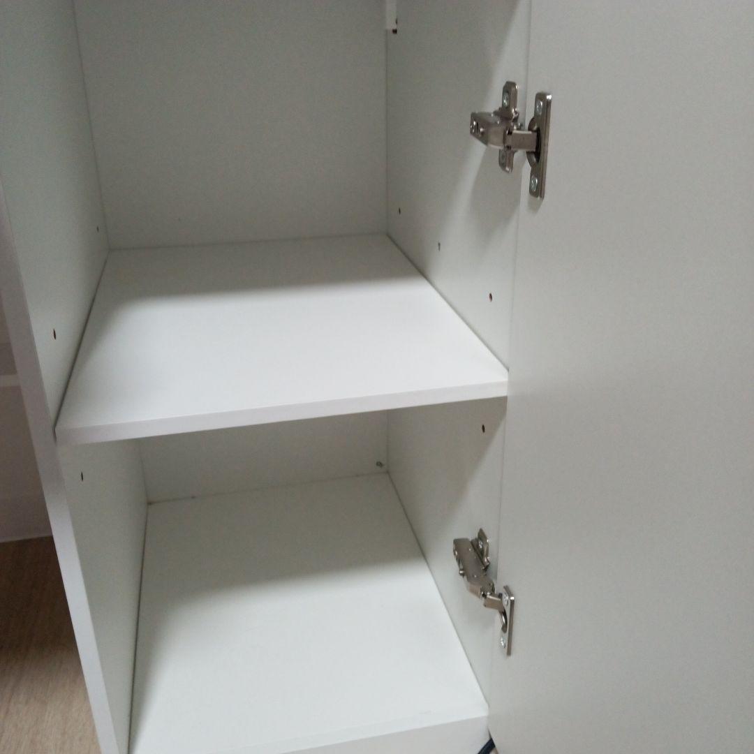 【美品】ドレッサー　ホワイト 【完成品】スツール別【現場画像4枚目】