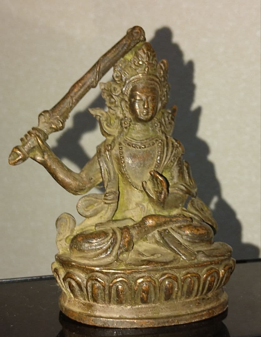 古銅器 黄財神 仏像 古銅 高さ約9.5cm 幅約5.5cm 重さ約 179g