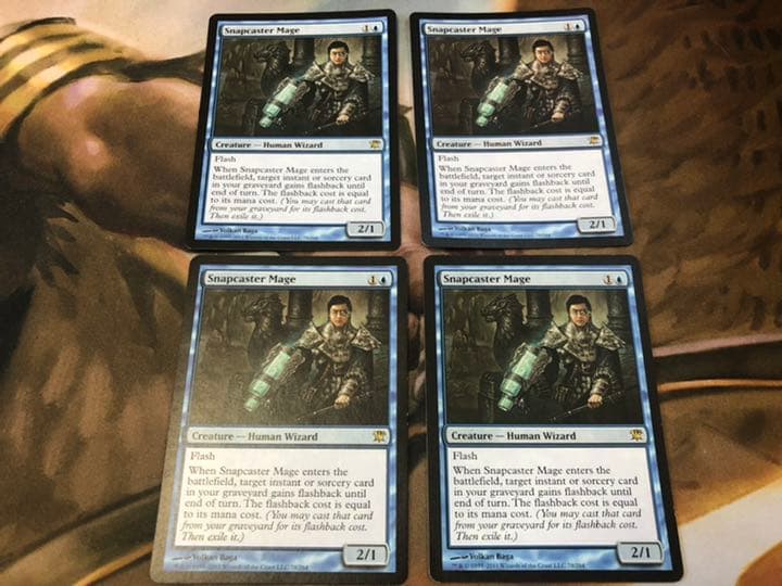 瞬唱の魔道士/Snapcaster Mage 英語 ISD版 4枚セット