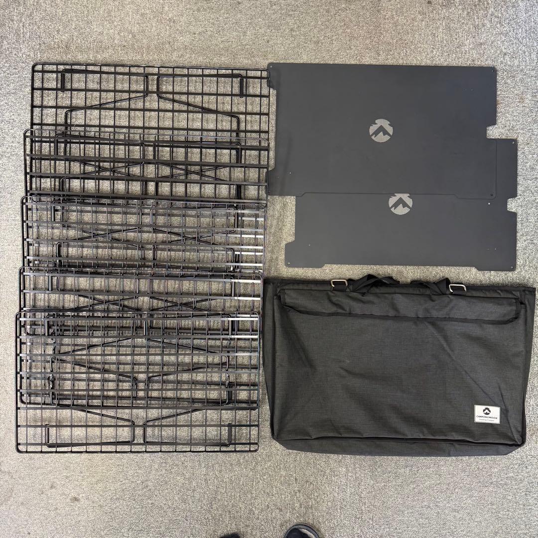 ユニフレーム フィールドラック 5個セット バッグ 天板ｘ２付き