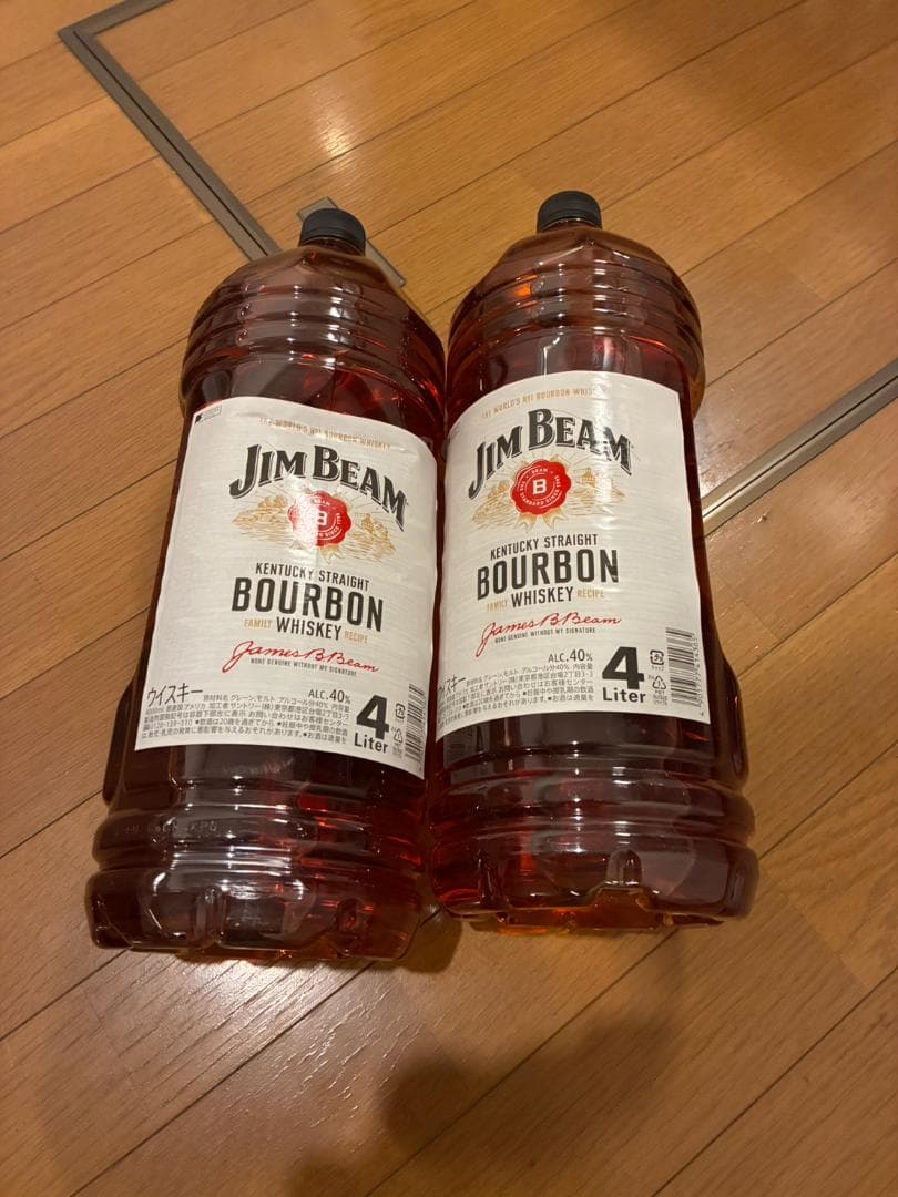 ジムビーム バーボン ウイスキー 大容量 4000ml ２本