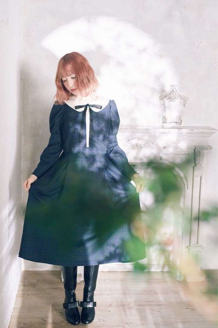 美品✨　メゾンドフルール　カノン　チェックワンピース　M