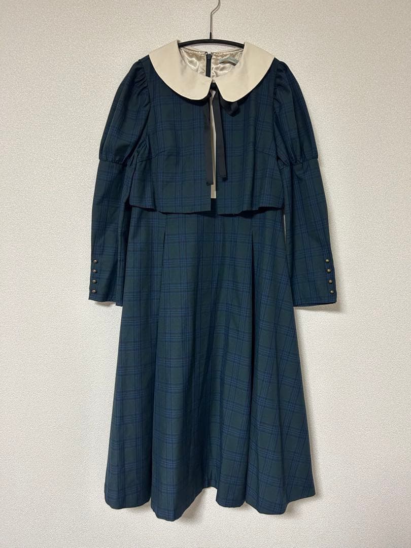 美品✨　メゾンドフルール　カノン　チェックワンピース　M