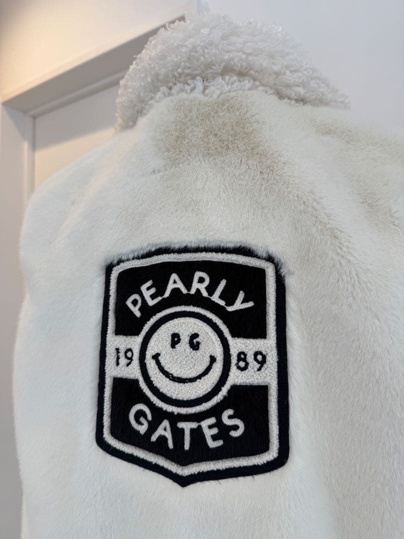【美品】PEARLY GATES ホワイトファーベスト ゴルフウェア サイズ1