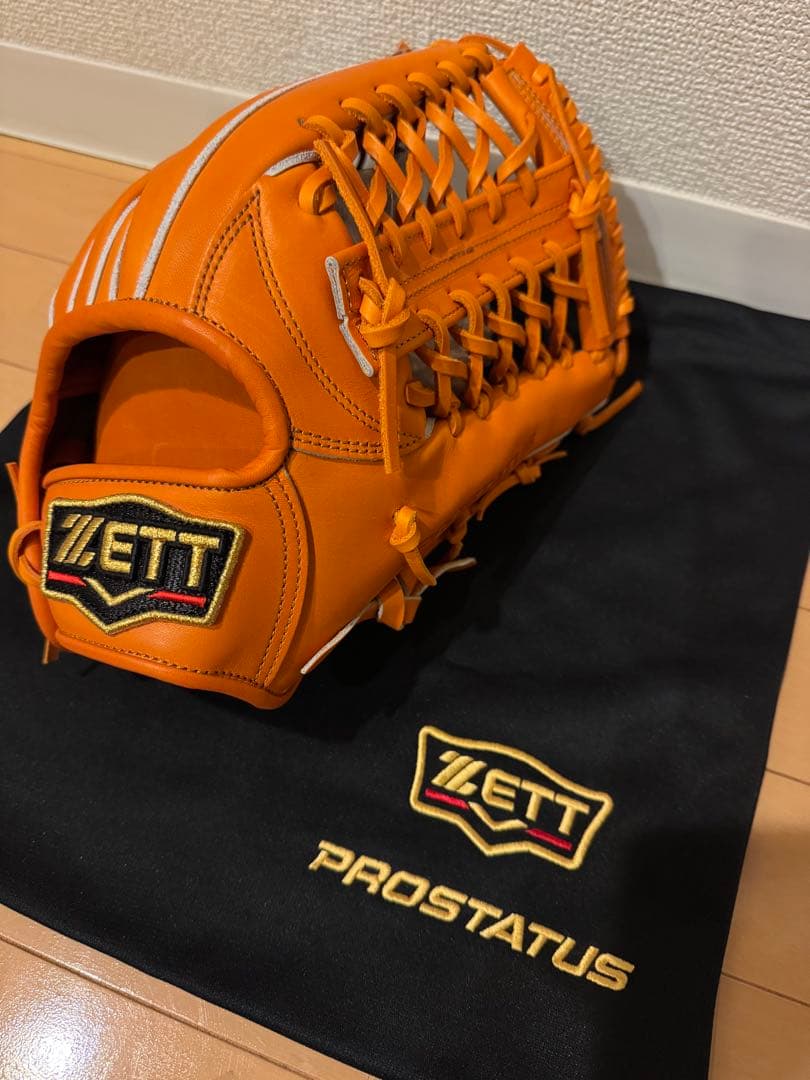 ZETT PROSTATUS オレンジ グローブ