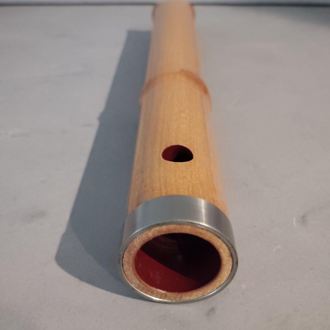 【美品】尺八 完全正律官 一尺八寸官 都山流 胡蝶