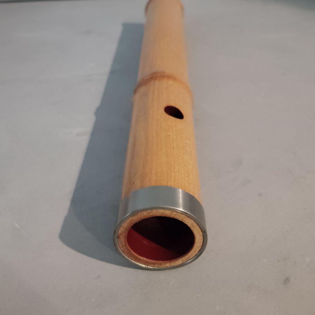 【美品】尺八 完全正律官 一尺八寸官 都山流 胡蝶