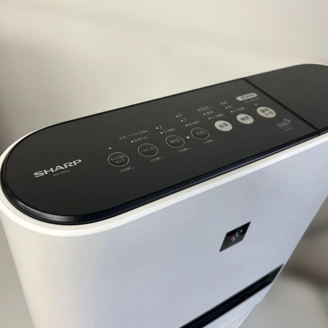 【美品】SHARP 加湿セラミックファンヒーター HX-TK12　2024年製