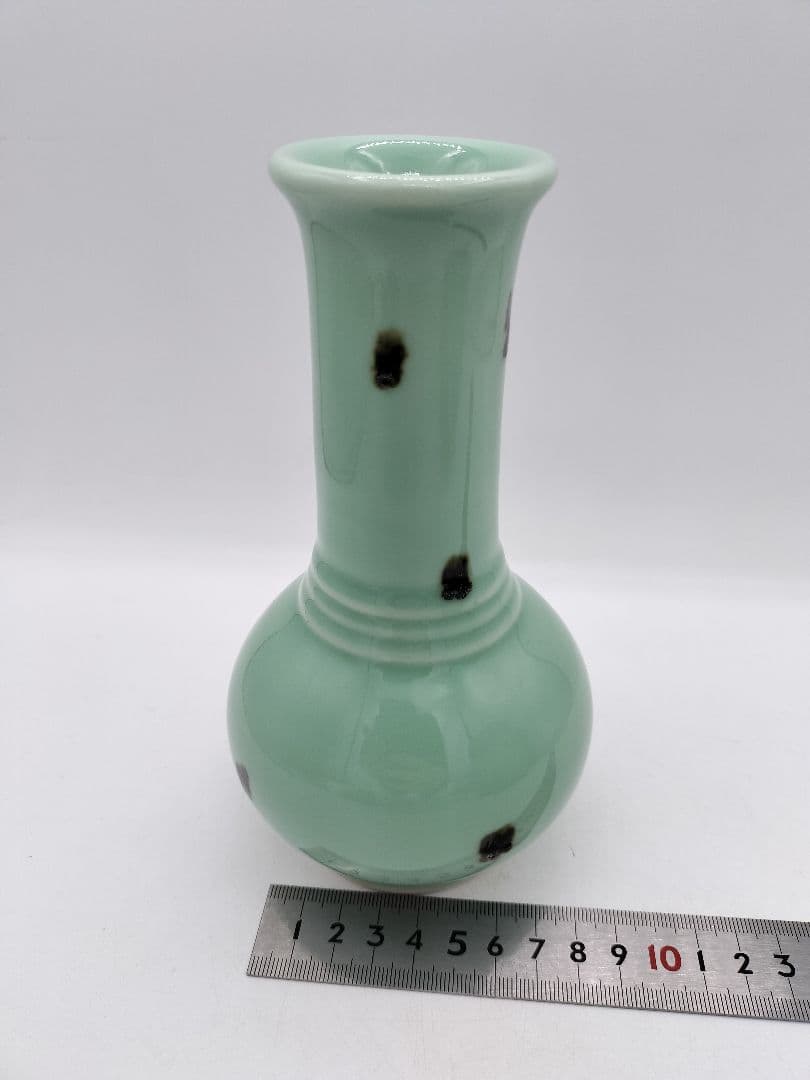 c538 【新品・未使用】皆具 飛青磁 平安手塚祥堂 茶道具