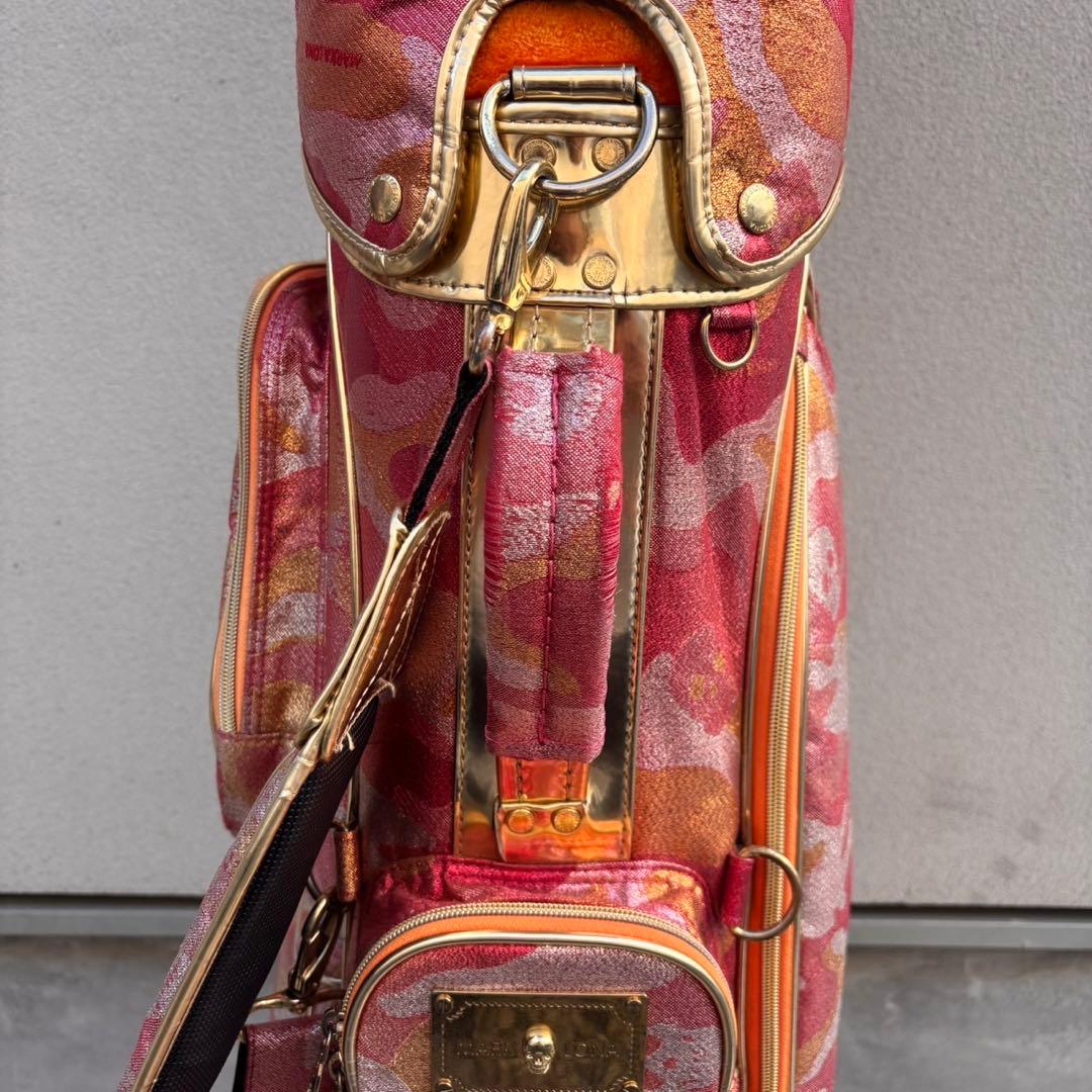 希少MARK&LONA マーク＆ロナ ３点式スタンドスカルカモ キャディバッグ