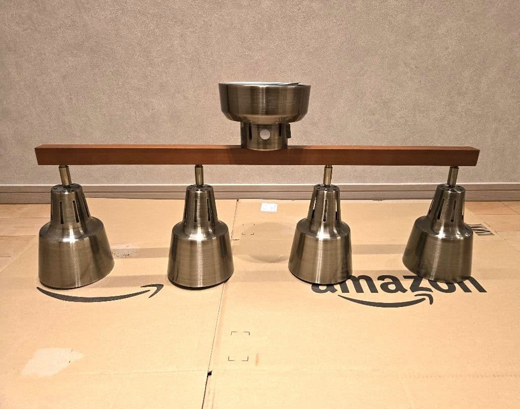 シーリングライト 4灯 ライトリー LIGHTLY ゴールド・ブラウン