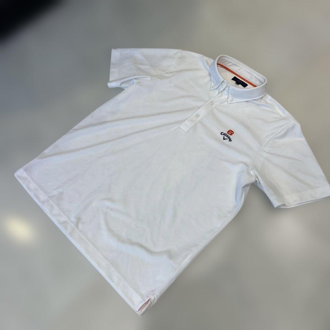 超美✨LL3枚セット　キャロウェイ半袖　花柄　白シャツ　シャドーモザイク　ポロ