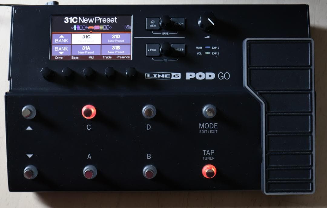 【美品・自宅室内専用】LINE6 POD GO マルチエフェクター