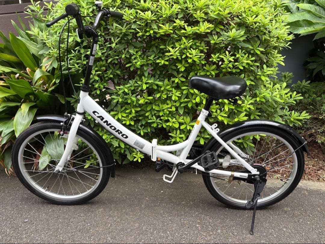 ✨CANORO 折りたたみ自転車 ホワイト 20インチ