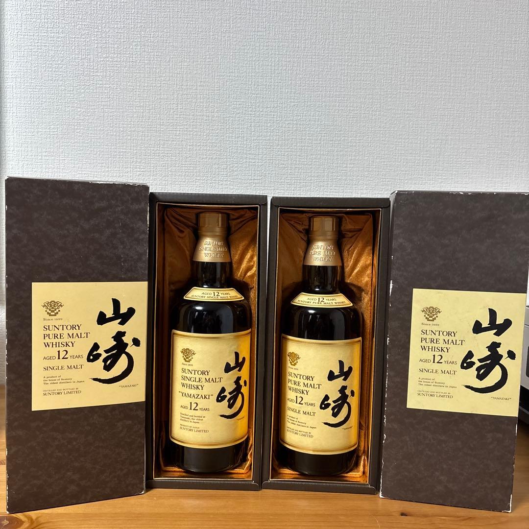 サントリーピュアモルトウイスキー　山崎12年　750ml 旧ボトル　箱付　未開封