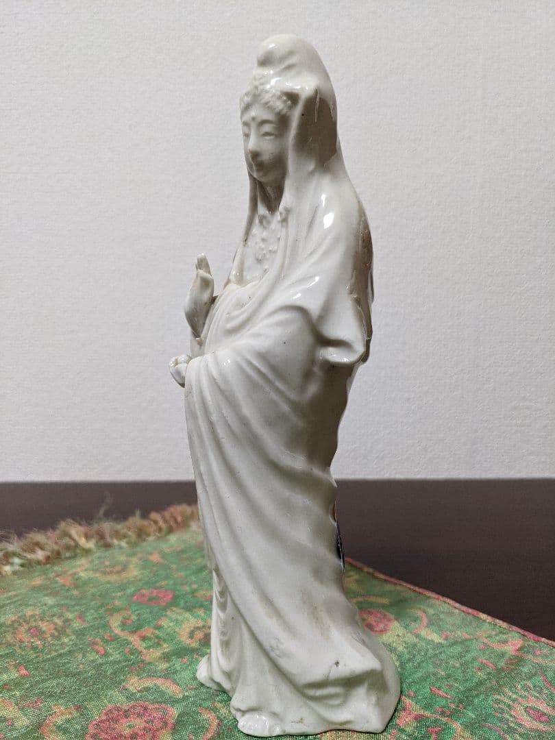 ⭐高橋道八造 珍品！遺品 極めて稀 仏教美術 白磁 観音菩薩立像 仏像 骨董品